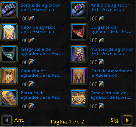 En el evento de Pre-expansión se han quedado solo los vendedores [49.76,81.26].
Estos te venden lo que vendían anteriormente (Equipo, mascotas, monturas, adornos) por Cristales de resonancia.