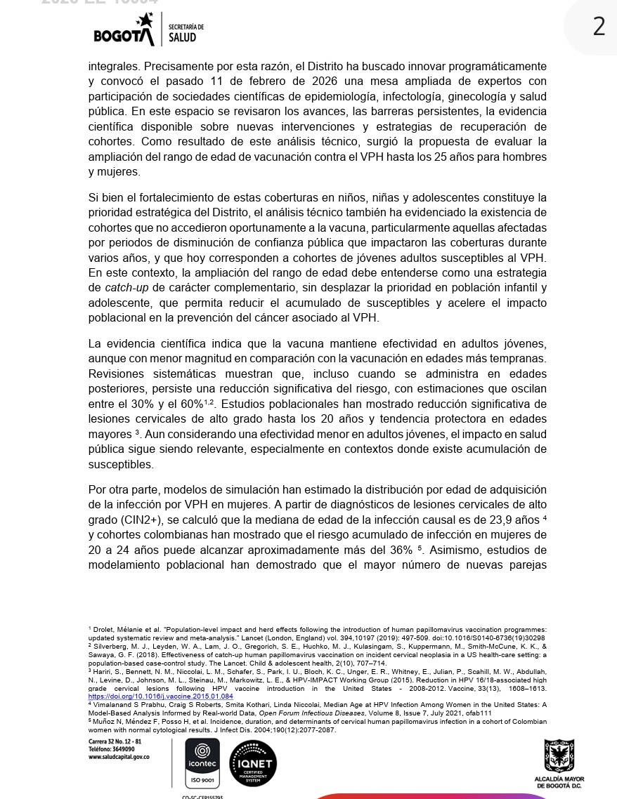 JFernandeznino's tweet photo. En el marco del día de concienciación sobre el VPH, la Secretaría Distrital de Salud reitera esta solicitud hecha al @MinSaludCol, para ampliar inclusión hasta 25 años de esta vacuna 

La ampliación está sustentada en evidencia científica y reduciría inequidades históricas https://t.co/vpM5vqgrDZ