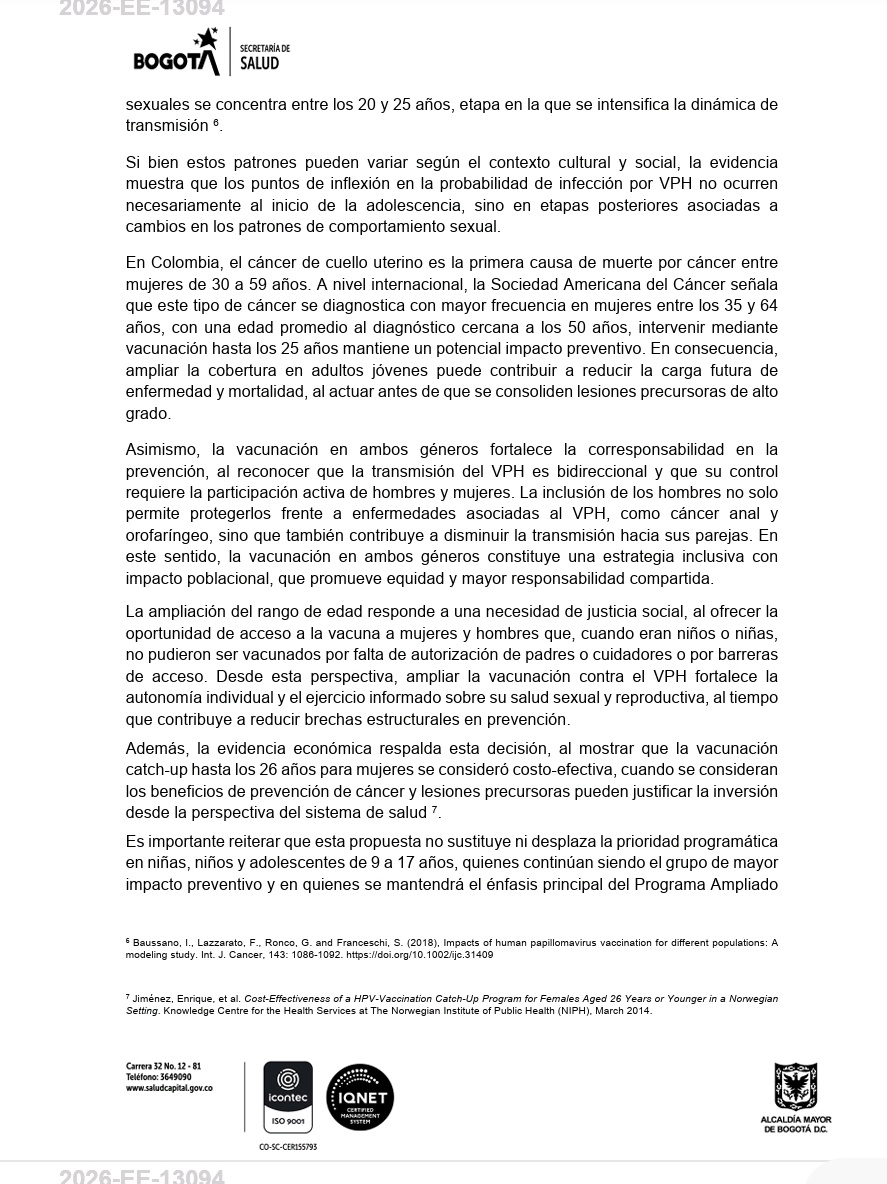 JFernandeznino's tweet photo. En el marco del día de concienciación sobre el VPH, la Secretaría Distrital de Salud reitera esta solicitud hecha al @MinSaludCol, para ampliar inclusión hasta 25 años de esta vacuna 

La ampliación está sustentada en evidencia científica y reduciría inequidades históricas https://t.co/vpM5vqgrDZ