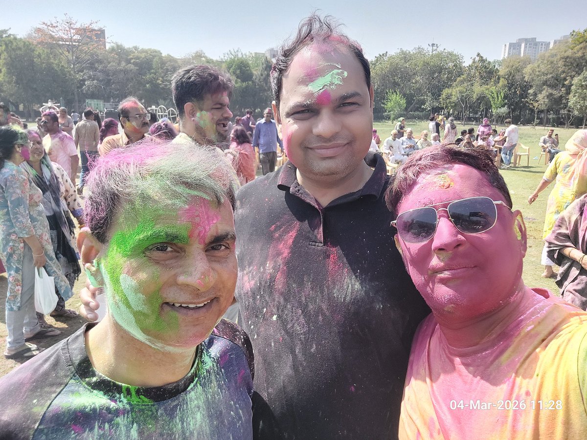 mohit4agarwal's tweet photo. Holi Celebration 🎉✨️🎨🎊🥳

#Holi 
#Holi2026 
#HoliVibes 
#HoliCelebrations https://t.co/VogFKnXwmY