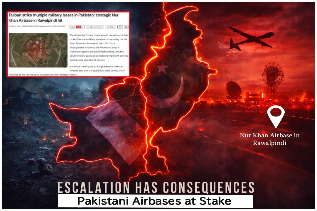 kasheer_w's tweet image. Escalation along the region raises serious concerns. Reports of strikes on key military installations, including Nur Khan Airbase in Rawalpindi, highlight the urgent need for dialogue and de-escalation. Peace and stability must remain the priority.#RegionalStability #Peace