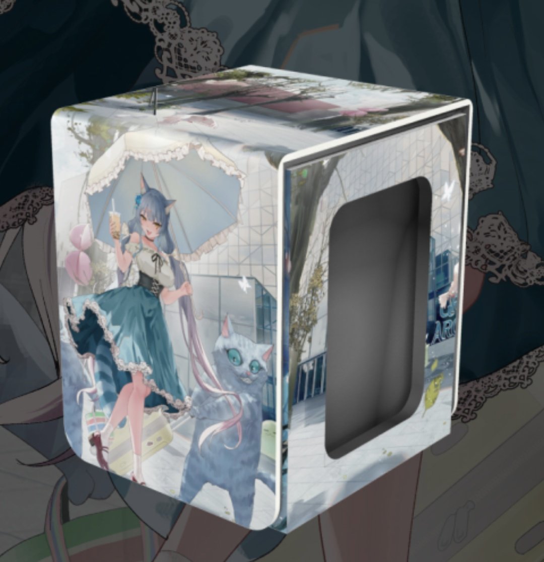 喉から手が出るほど欲しかった、窓ありのGAイラスト付きデッキケースが