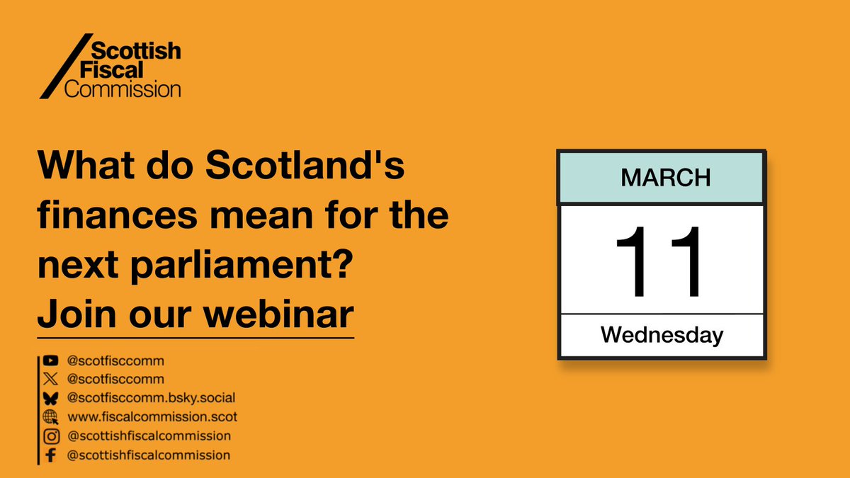 scotfisccomm's tweet photo. 🔊One week today we will be hosting our webinar on what Scotland's finances mean for the next parliament

Join us by registering here: https://t.co/z9NhYBiSnI https://t.co/vig0Jo8MdS