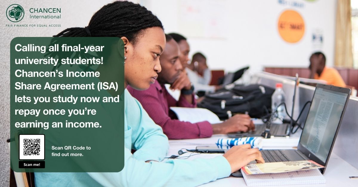 ChancenSA's tweet photo. Are you studying Accounting, Engineering, Health Sciences, IT, Mathematics or Nursing? You may qualify for a Chancen ISA.

📲 Scan the QR code or click the link on Bio to apply.
📞 010 158 4405 | 💬 071 325 2611
📧 sainfo@chancen.international

Study Now. Pay Later. https://t.co/SeEanBLVqw