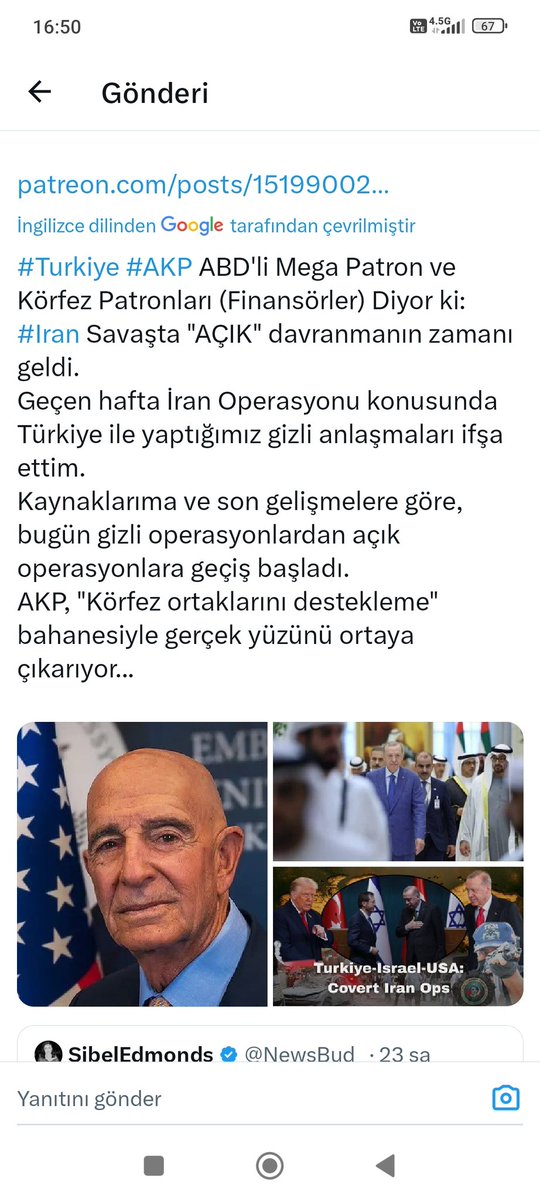 SİBEL EDMONDS BUNLARI YAZMIŞ 
BUGÜN İRAN FÜZE ATMIŞ TÜRKİYE'YE 
NATO ÖNLEMİŞ MİŞ MİŞ MİŞ.
ABD İTRAİT KİRLİ KARANLIK SAVAŞINA TÜRKİYE'Yİ ÇEKMEYE ÇALIŞIYOR.
TÜRKİYE'Yİ YÖNETENLER ÇOK DİKKAT ETMEK ZORUNDALAR