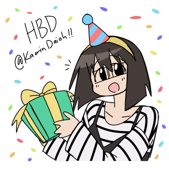 happy birthday @KaorinDaioh !!🥳🥳🥳