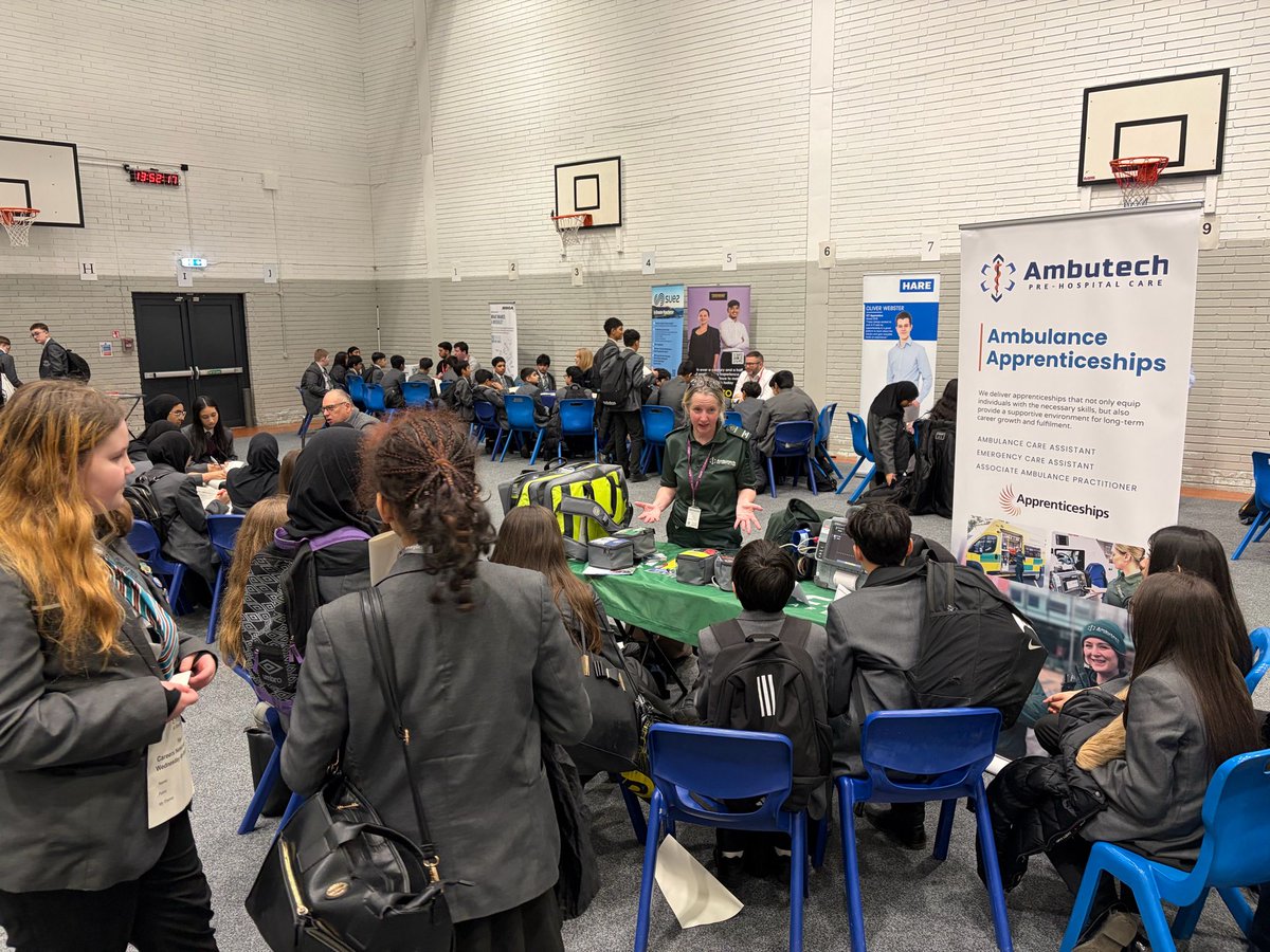 SharplesSchool's tweet photo. It’s National Careers Week at Sharples and today we have our annual careers fair! https://t.co/pIWoGcpq23