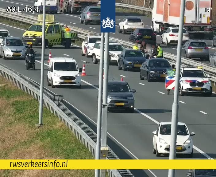 Ongeval op de A9 richting Amstelveen