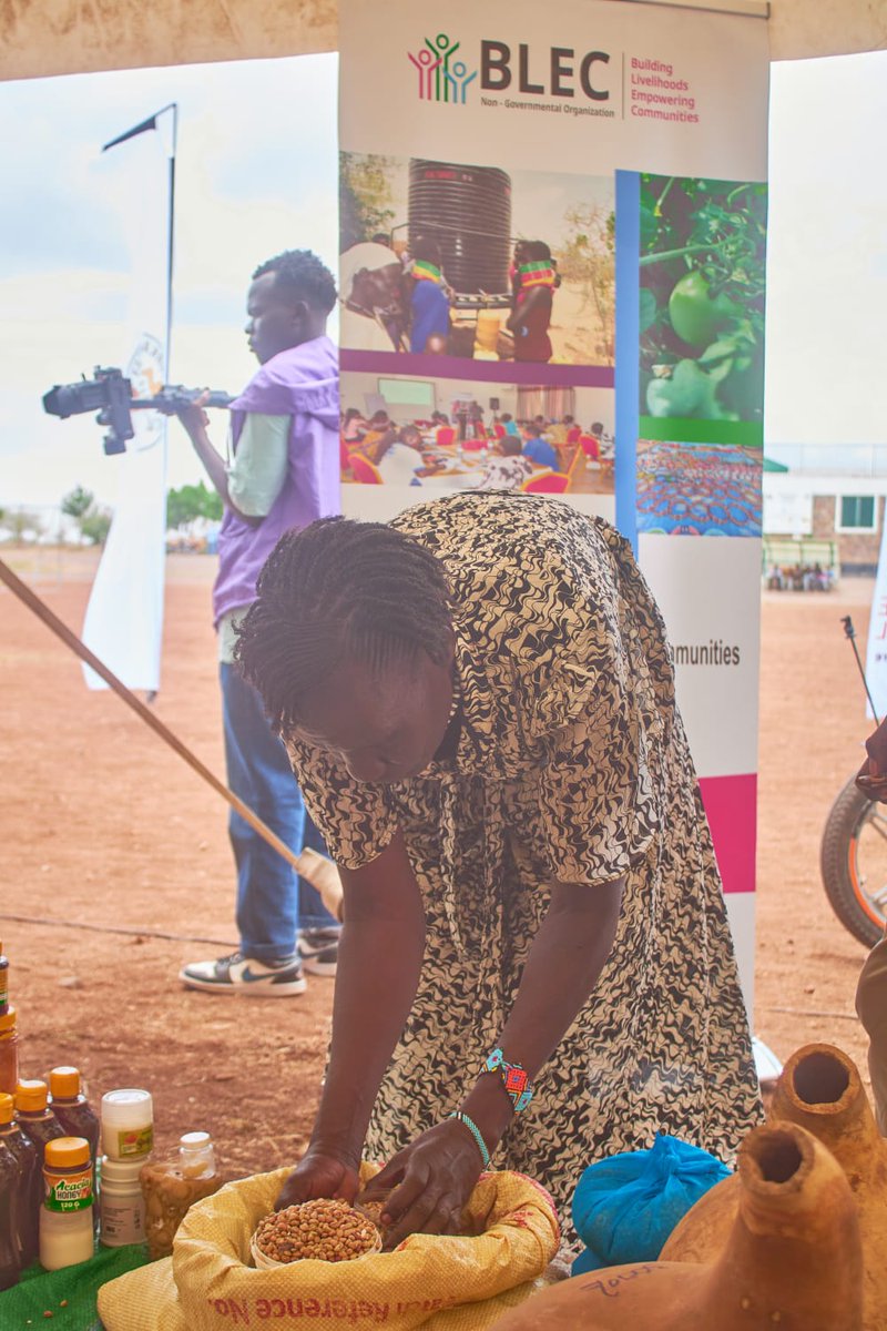 Blec_kenya's tweet photo. Great to see @Blec_kenya  participants taking center stage at #MarketDay2026 in Kalobeyei Stadium. From intricate beadwork to premium honey and grains, our entrepreneurs are proving that with the right support, the sky is the limit.
@WFP_Kenya  @KNCCITurkana @TurkanaCountyKE https://t.co/UwpYXIcRSE