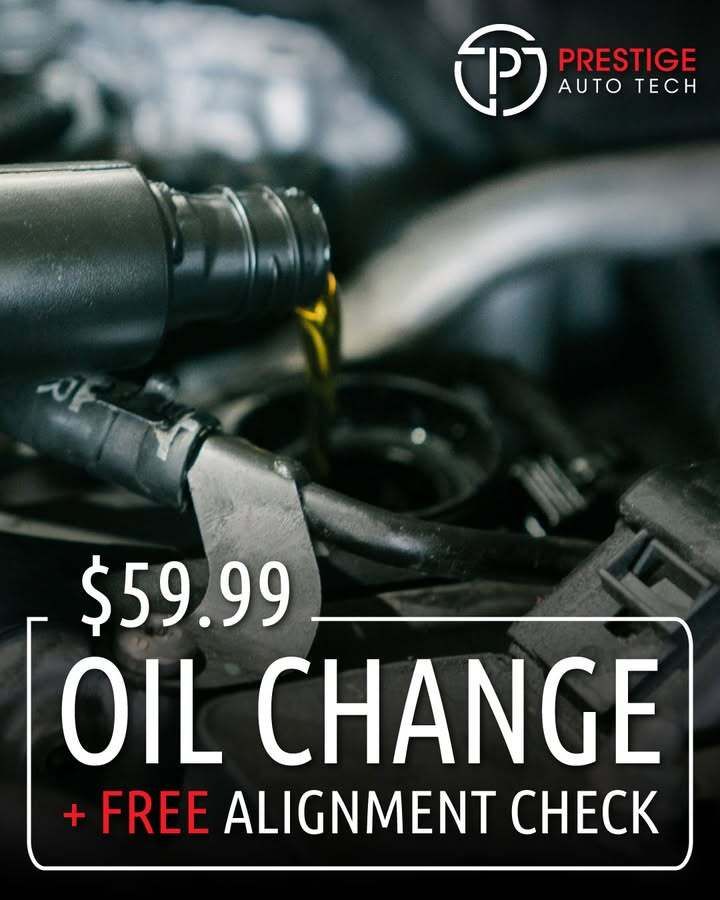 PrestigeAutoPro's tweet image. Get a $59.99 oil change + FREE alignment &amp;amp; multi-checks at Prestige Auto Tech! Schedule now: bit.ly/3E8WqRf #PrestigeAutoTech #Miami #KendallFl #PinecrestFL #NorthMiami #PompanoBeach #EuropeanRepair