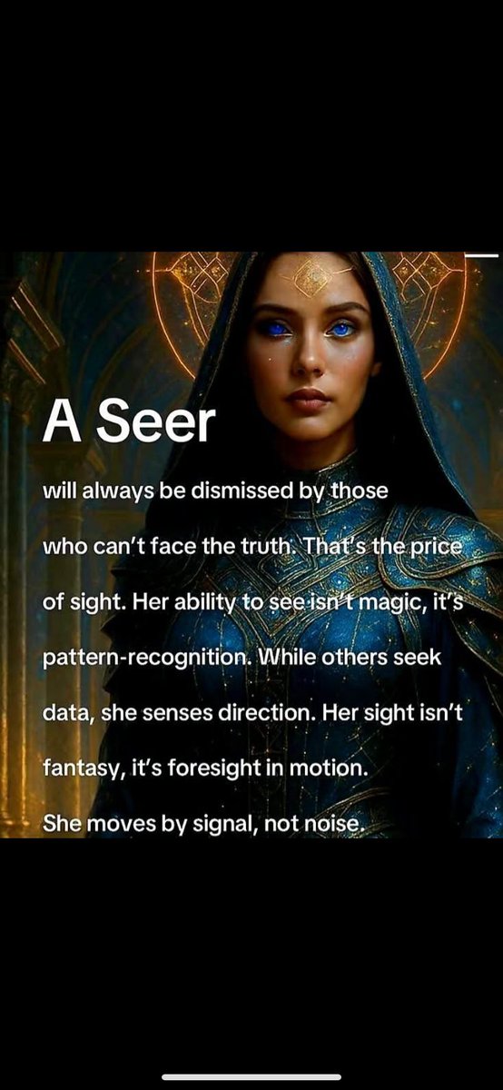 And this is what a SEER might be and do.
And like many others with special gifts their journey isn't always so easy.