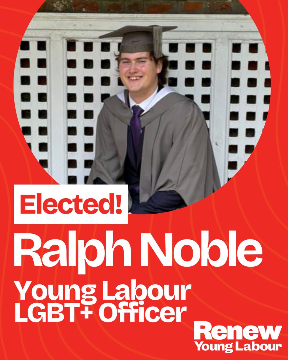 RalphANoble's tweet photo. I’m so proud to announce that I have been elected as @YoungLabourUK LGBT+ rep! Thank you to everyone who supported me and to my opponent for running a positive campaign. I will make the most of this opportunity to support the entire LGBT+ community 🏳️‍🌈🏳️‍⚧️🌹 https://t.co/o9kxiTvWv3