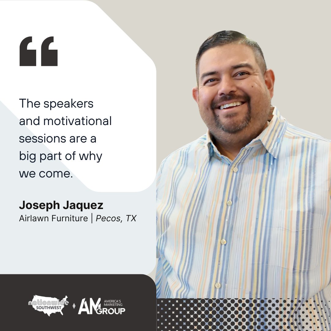 “The speakers and sessions are a big reason we come“, says Joseph Juarez. “Learning, tools, and connections with Nationwide fueled growth.“