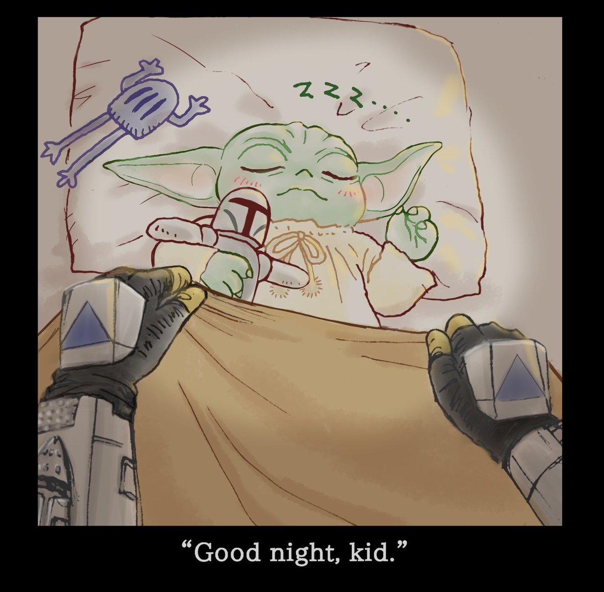 kumasyka's tweet photo. #fanart 
#Grogu #theMandalorian https://t.co/nc6KksT4Uz