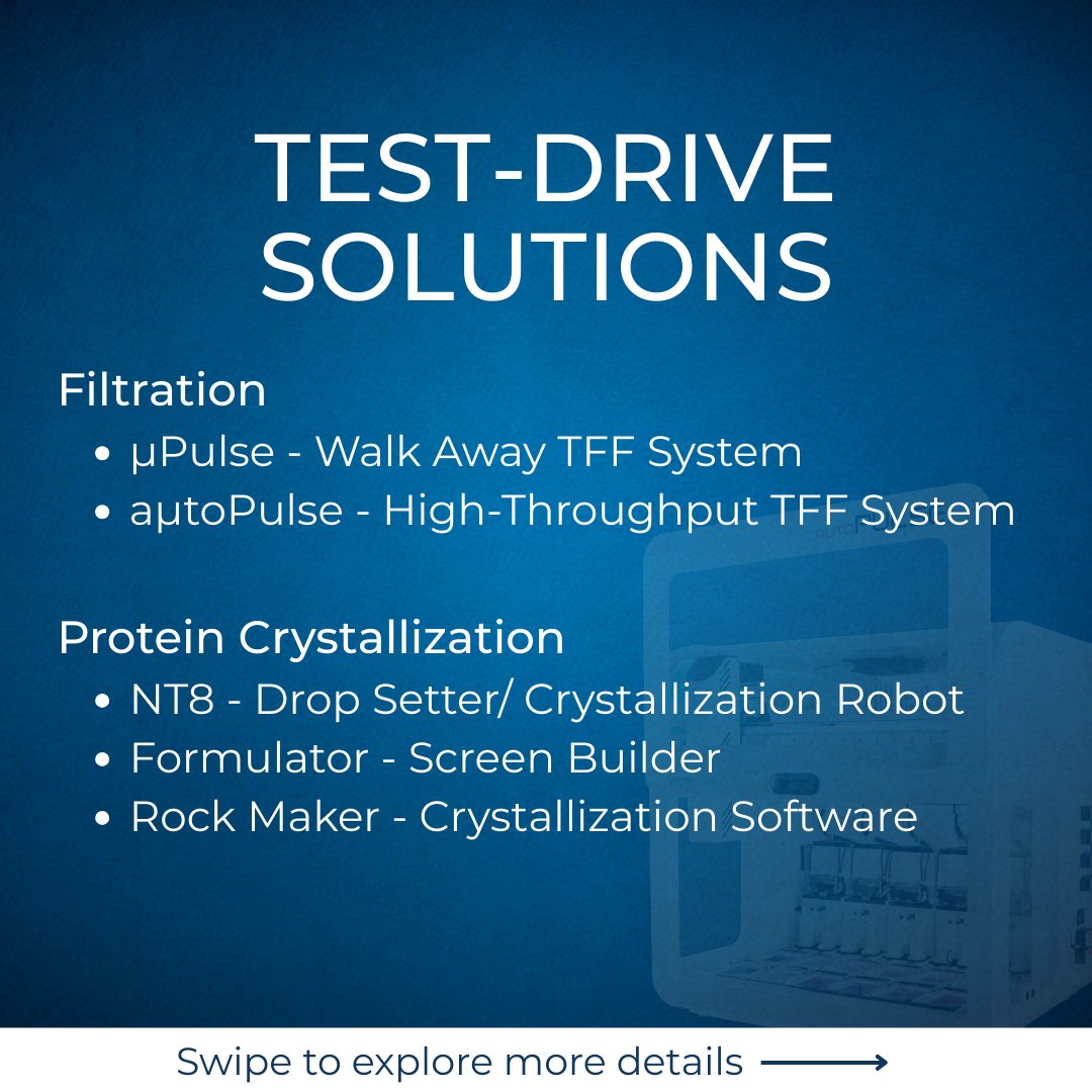 formulatrix's tweet photo. Join us at the Formulatrix Open House in Frankfurt for a day dedicated to Filtration and Protein Crystallization Automation.

Explore more: https://t.co/uIyJQKrzBq

#Formulatrix #LabAutomation #TFF #ProteinCrystallization #Bioprocessing #LifeScienceAutomation https://t.co/Sswi3s4DxY