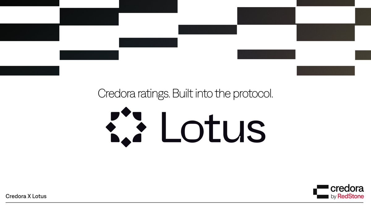 You can display a risk score, or you can build a protocol around it.

Credora provides tranche-level ratings that feed directly into <a href="/LotusFi_/">Lotus Protocol</a>'s credit markets. Each rating determines borrowing capacity.

First integration where ratings shape market structure.