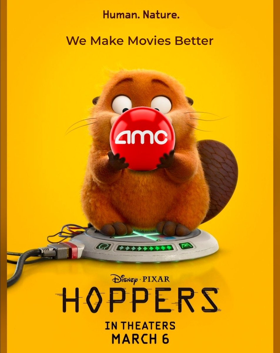 <a href="/Movies/">@Movies is watching The Super Mario Galaxy Movie</a> <a href="/Pixar/">Pixar</a> See ya <a href="/AMCTheatres/">AMC Theatres</a> ! 🦫
#AMC