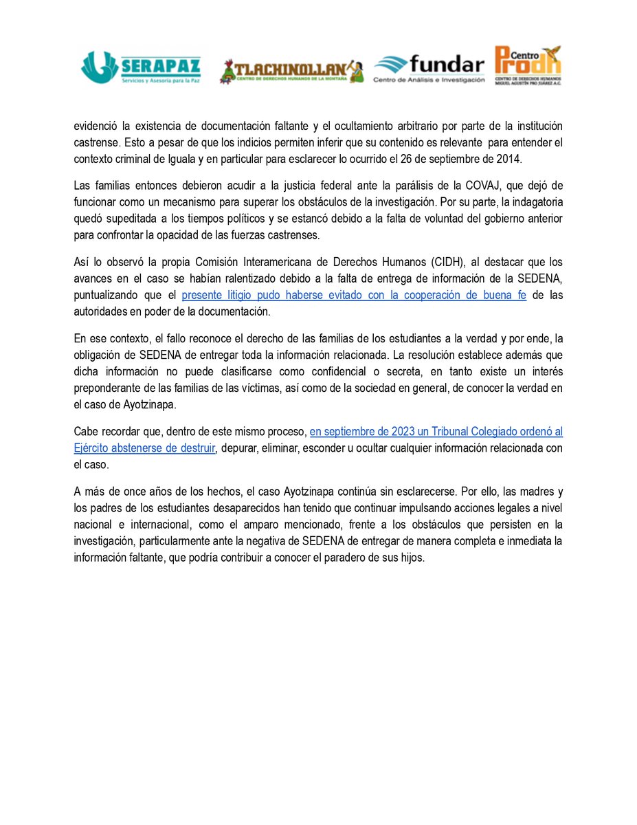 Centro Prodh tweet media