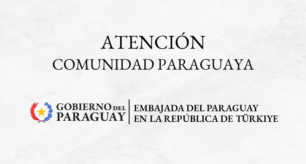 Embajada del Paraguay en Türkiye tweet media
