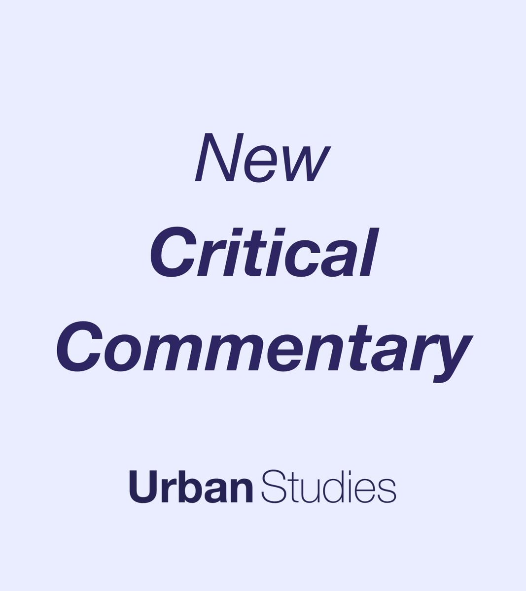 USJ_online's tweet photo. 🔓NEW #CriticalCommentary in #UrbanStudies
✍️Boyer et al. propose a research agenda that supports the scaled development of #housing options built for the sharing of functional space in a way that lowers total resource consumption.
📖 https://t.co/jXB3wOZ3IS https://t.co/Dx35ss3Gtn