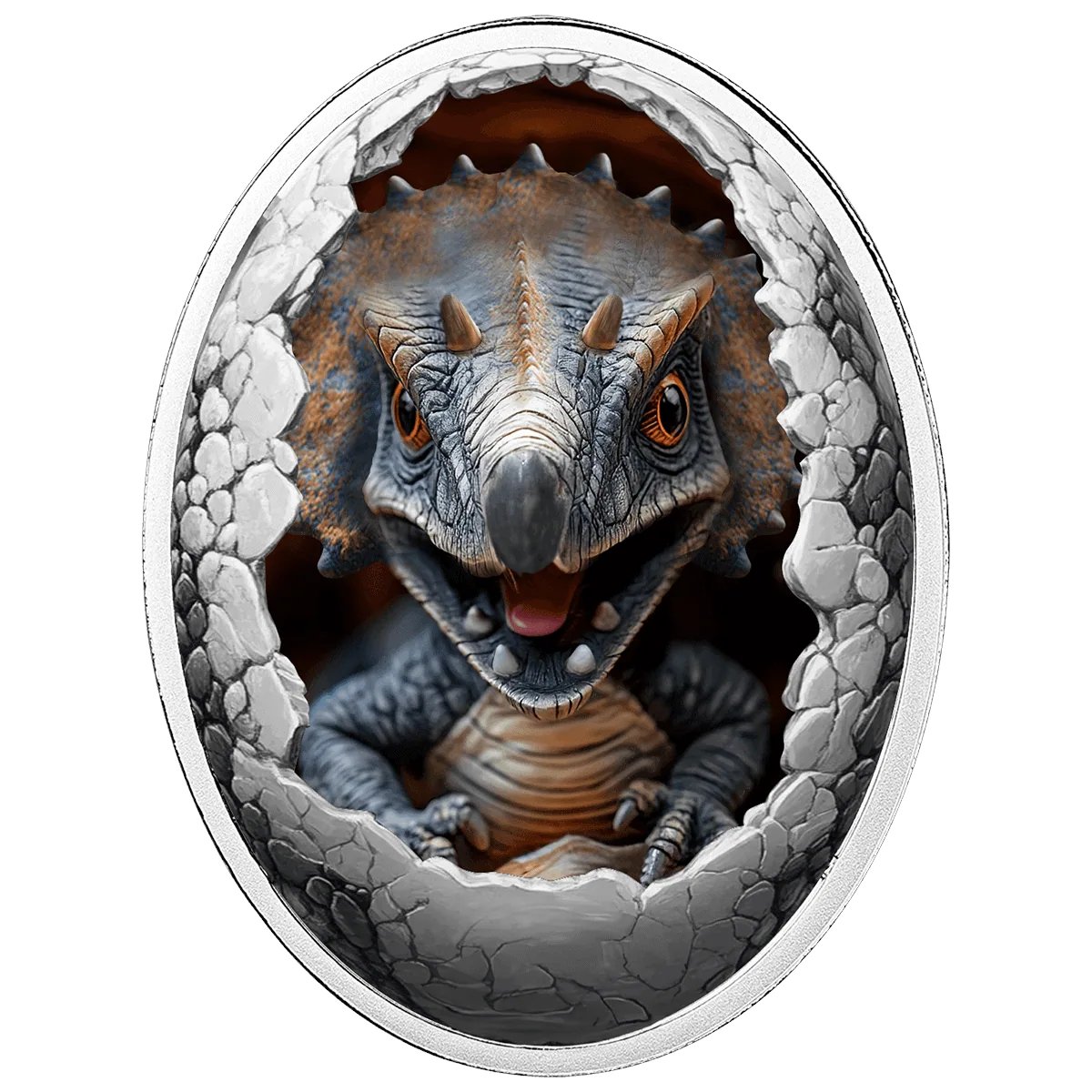 GR_Reserve's tweet photo. 🦖 A prehistoric icon: the 2025 Cameroon Dinosauria Triceratops 16.81g Silver Coin by @Mennica_Polska, a standout for any themed collection.
https://t.co/CB8ci838Rk
#SilverCoins #CoinCollecting #PreciousMetals #DinosaurCoins #MintOfPoland #SilverStacking #CollectorCoins https://t.co/p6xShNrZOo