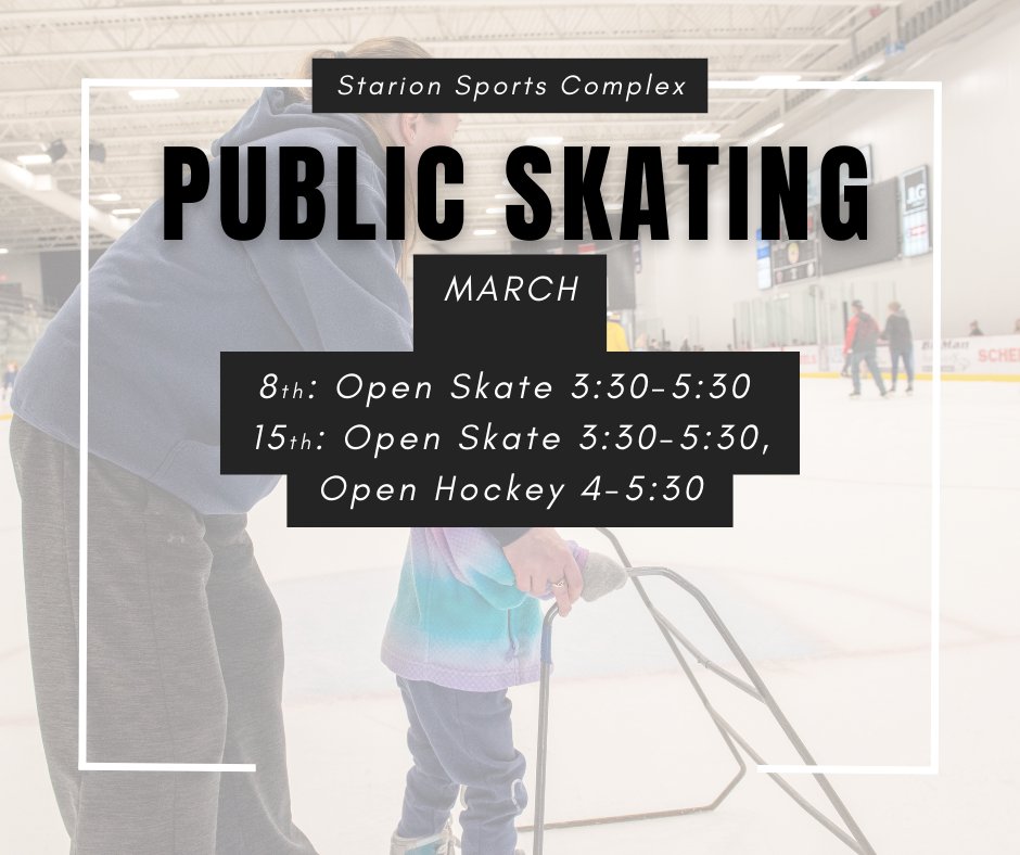 MandanParks's tweet photo. We have a few public skating dates and times available in March! https://t.co/sABJJ7Mk0R
