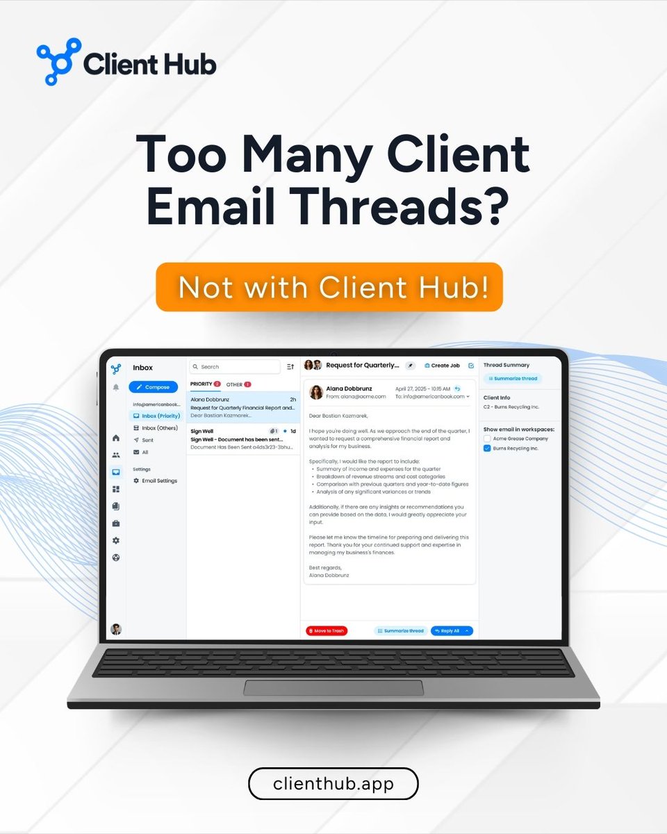 Client Hub tweet media