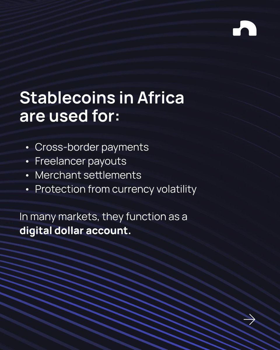 Stablecoins are becoming a real payment rail across Africa.

Not a narrative shift, it's a usage shift!