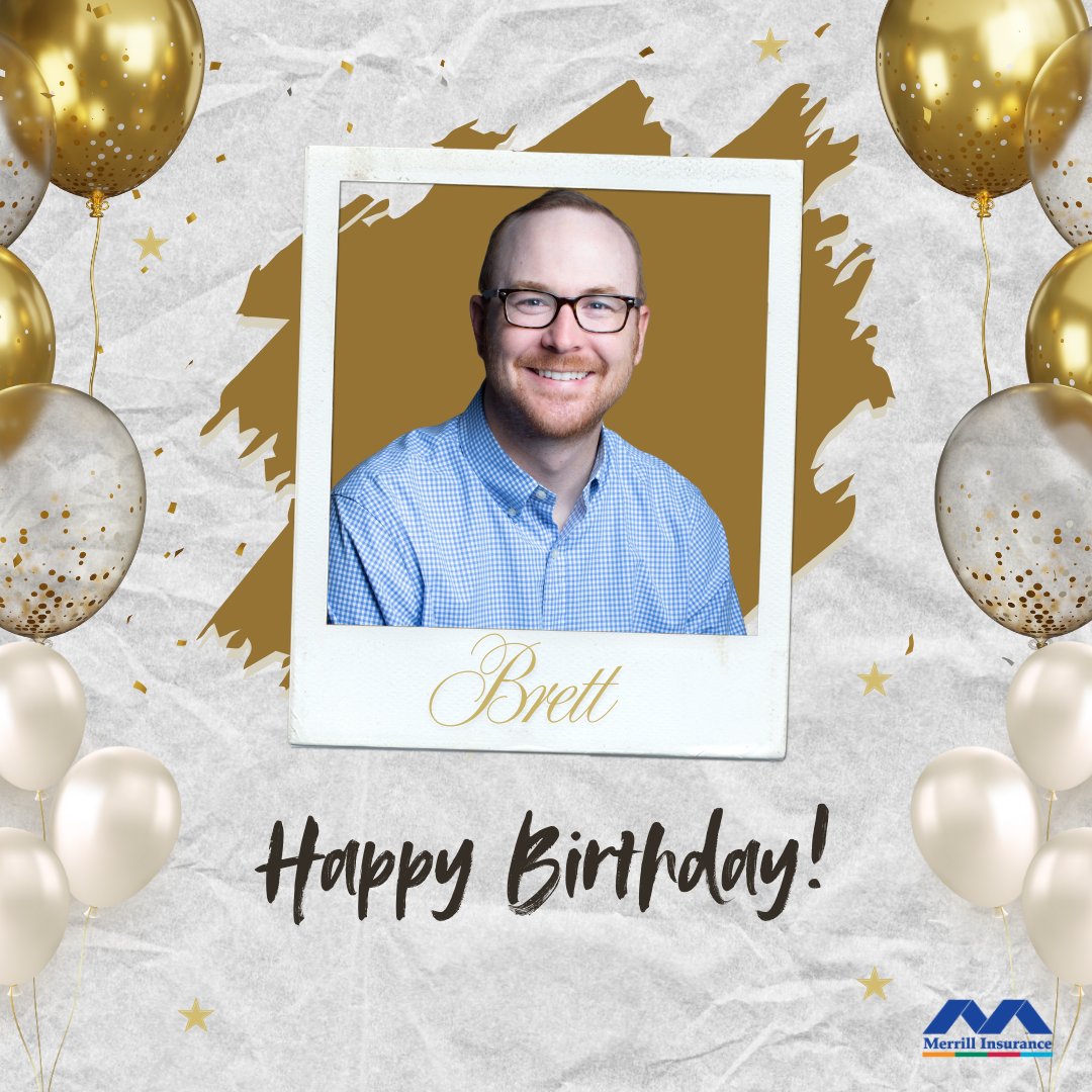 Merrill_Ins's tweet photo. Happy Birthday, Brett! 🎉

We’re grateful for your leadership, vision, and dedication that guide our team every day. Wishing you a year ahead filled with continued success, good health, and exciting milestones. 🎂

#HappyBirthday #CelebrateBrett #CheersToYou #MerrillInsurance https://t.co/tPce90nCk7