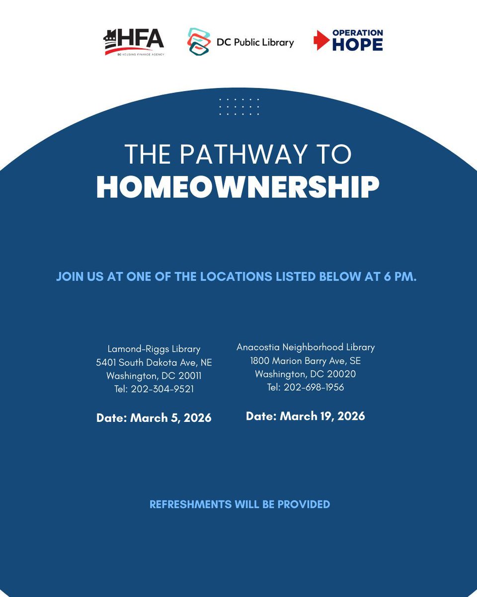 DC Housing Finance Agency (DCHFA) tweet media