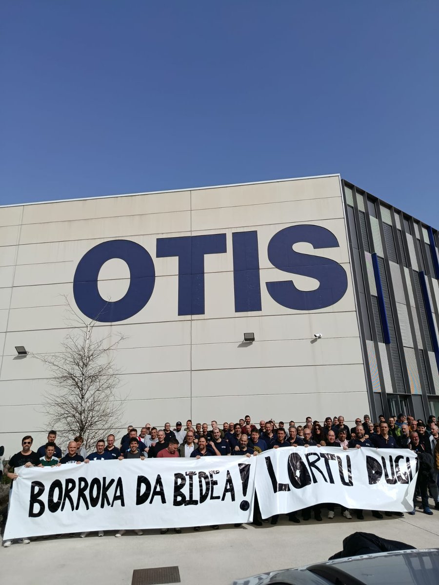 ⚠️⚠️
2️⃣Bi greba egun eta gero enpresarekin akordioa lortu dugu Donostian kokatuta dagoen OTISEn.

Borrokak merezi du!✊👏✊👏