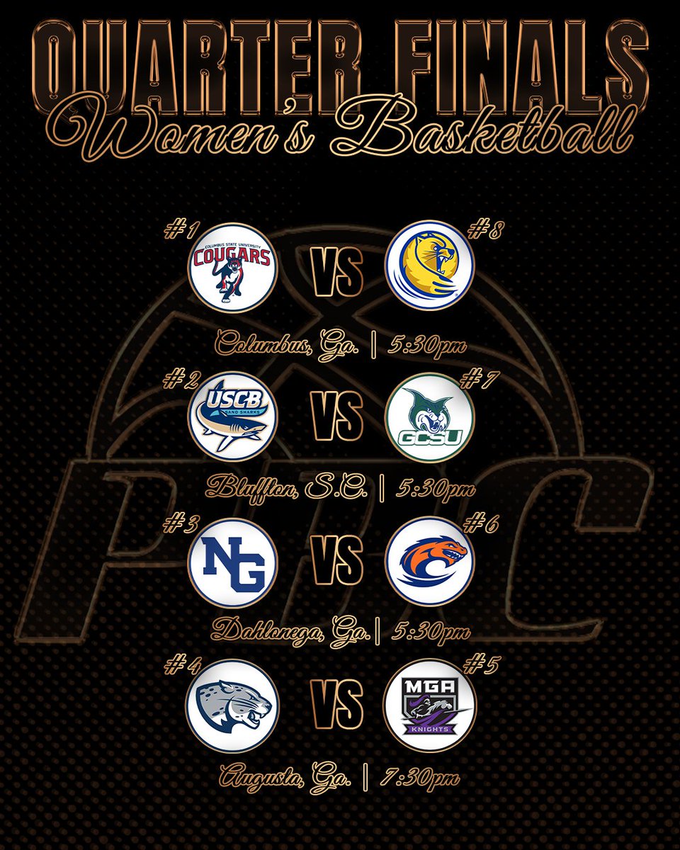 It's Tournament Time🤩🏀🏆

The PBC Women's Basketball Tournament is set to begin today with eight teams battling for their place in Saturday's Semi Finals🏀

#PBCDOMINANT