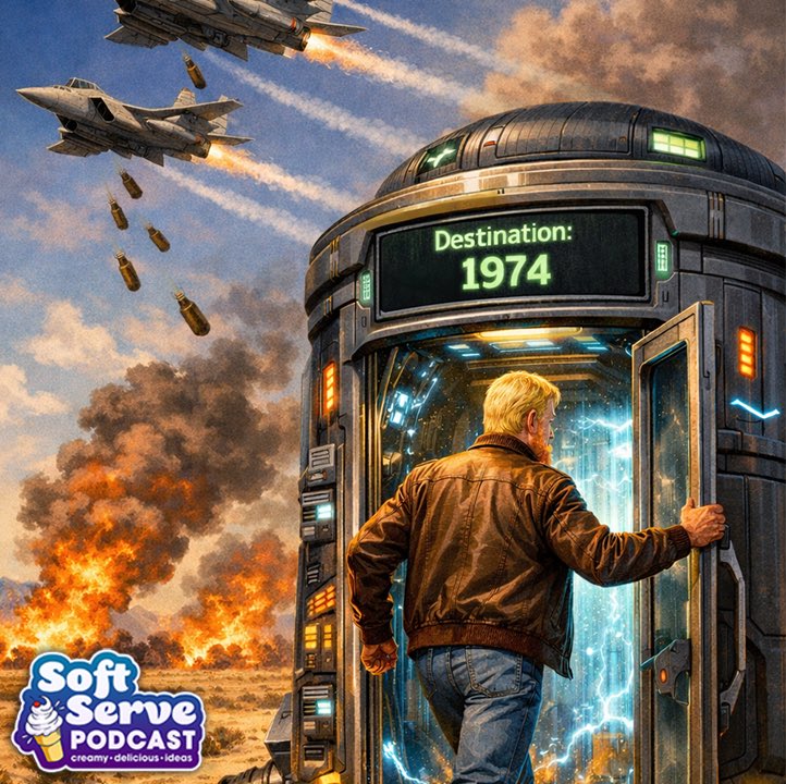 softservepod's tweet photo. In this episode, I talk about the unnecessary and illegal war with Iran, and then jump into my time machine to go back to 1974 to see what life was like 52 years ago. 
Listen wherever you get your podcasts. 
Link in comments! 
#War #Iran #1970s #theocracy #westernmass https://t.co/ltPrjRSjIi