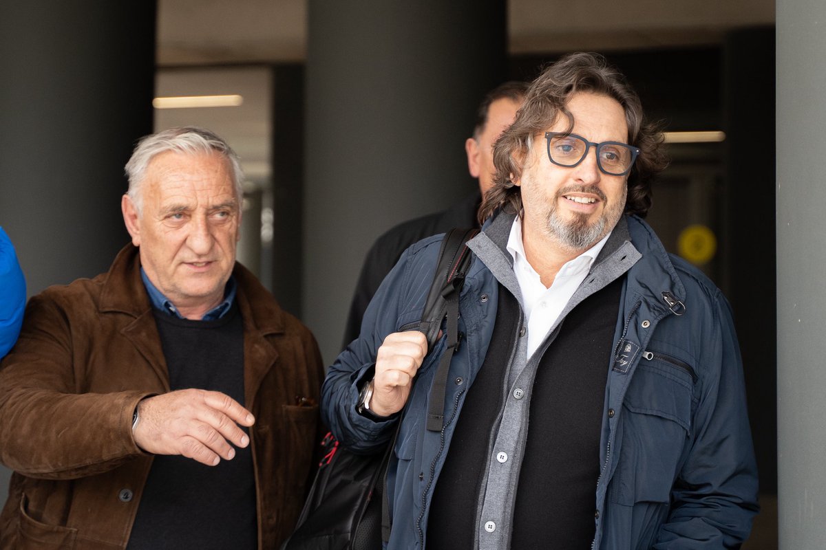 PAOKbasketball's tweet photo. ⚪️Coach Andrea Trinchieri is here!
⚫️Welcome to Thessaloniki. Welcome to the PAOK family! 

#PAOK https://t.co/KDhU3en3CG