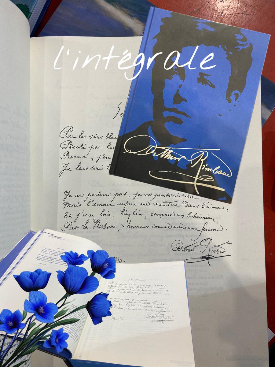 bourselyon's tweet image. J’allais sous le ciel, Muse ! et j’étais ton féal… Rendez-vous poétique à la Bourse 🌿 #librairielabourse #labourse #occasion #rimbaud #poesie #lyon #librairieindependante