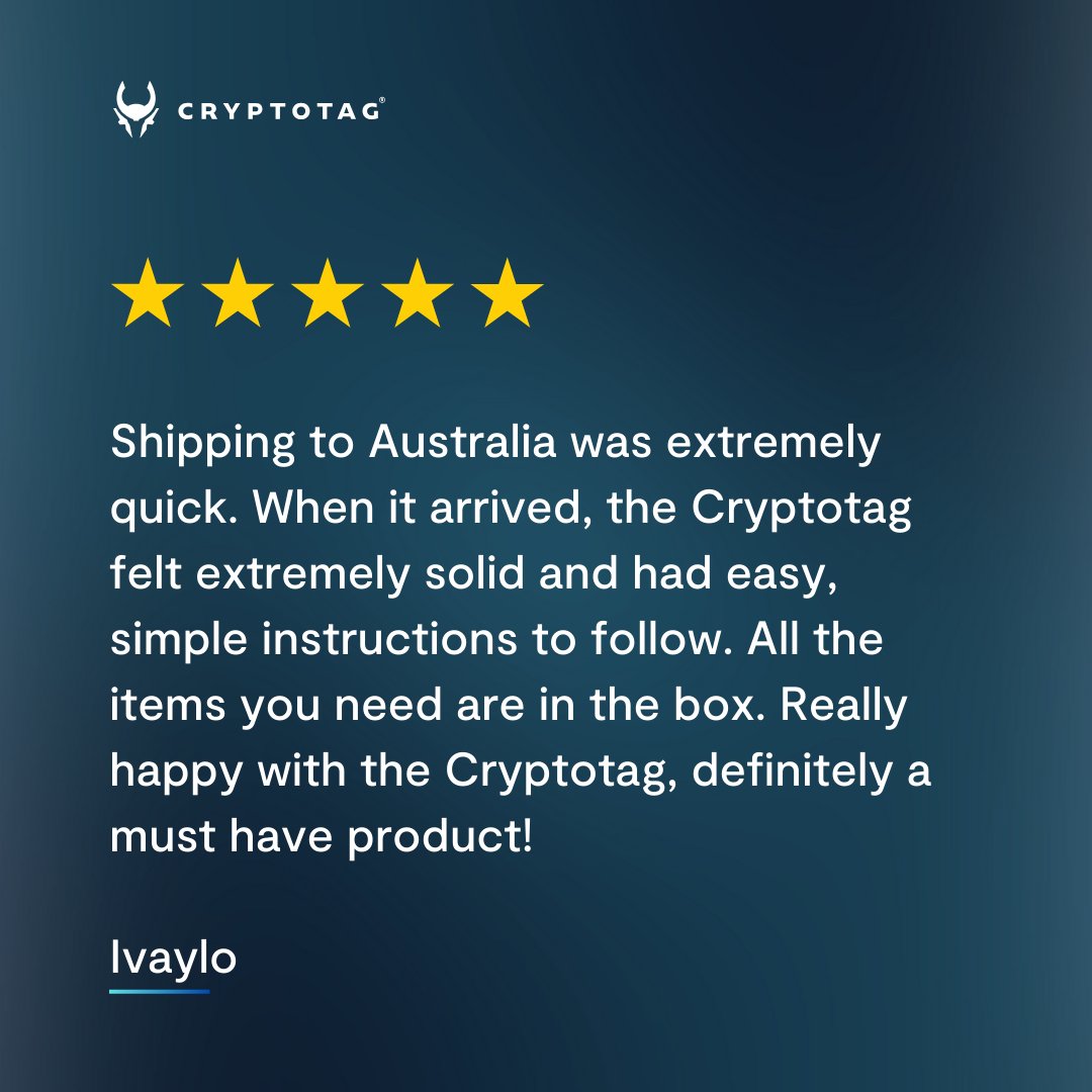 CRYPTOTAG | Seed Phrase Storage tweet media