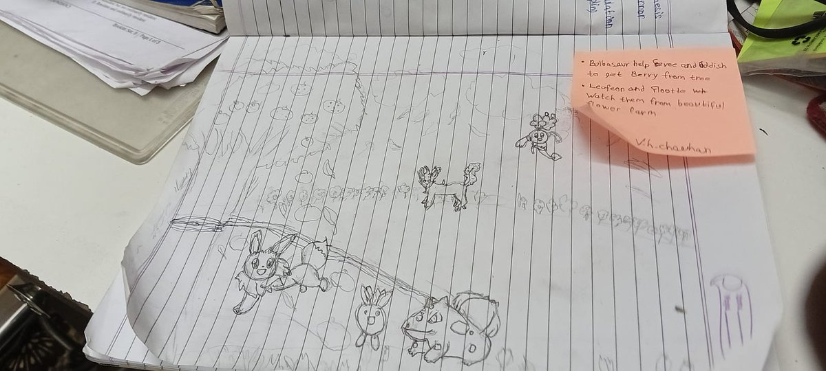 Reviewbhai99's tweet photo. I try to make a artwork of Pokemon in it bulbasaur Eevee is it how it is? Detailed note have it with
#Pokemon30 #fanart #drawing @Pokemon https://t.co/IfgZax5K5c