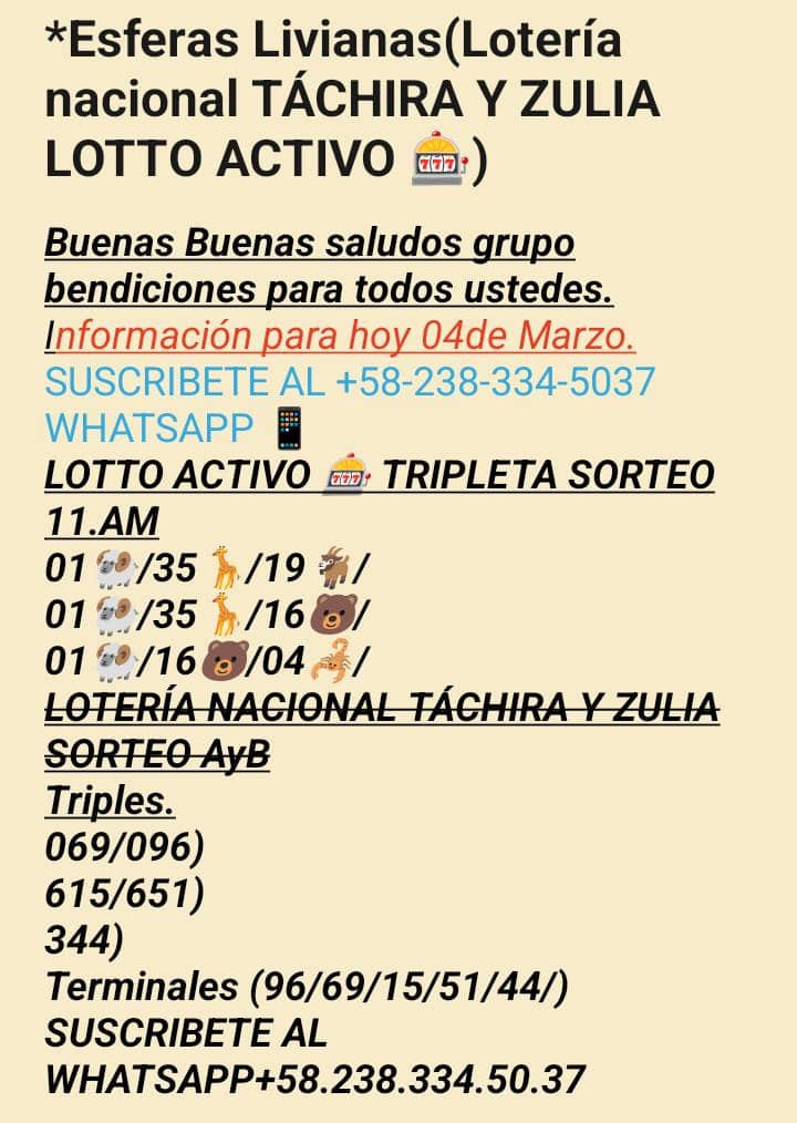 Thelider72's tweet photo. #LottoActivo #Suscribete
#SUSCRIBETE 
Atención ⚠️ Grupo bendiciones para todos ustedes. por acá les dejo está información abierta, ya disponible la suscripción semanal.
LOTERÍA NACIONAL TÁCHIRA Y ZULIA.🎲🎲
APUESTAS DEPORTIVAS 🏀⚾🏒
TRIPLETA LOTTO ACTIVO 🎰 https://t.co/LtbCiIWXtl