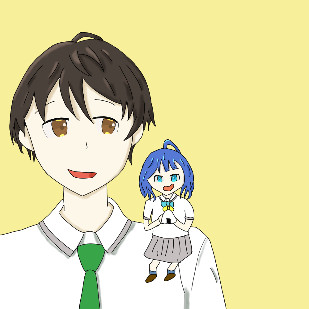 前にちっちゃな八奈見さんとか肩に載ってたら可愛いかなって思って描いてみた。
八奈見さんとかだいぶ雑になっちゃったけどとりあえず完成。