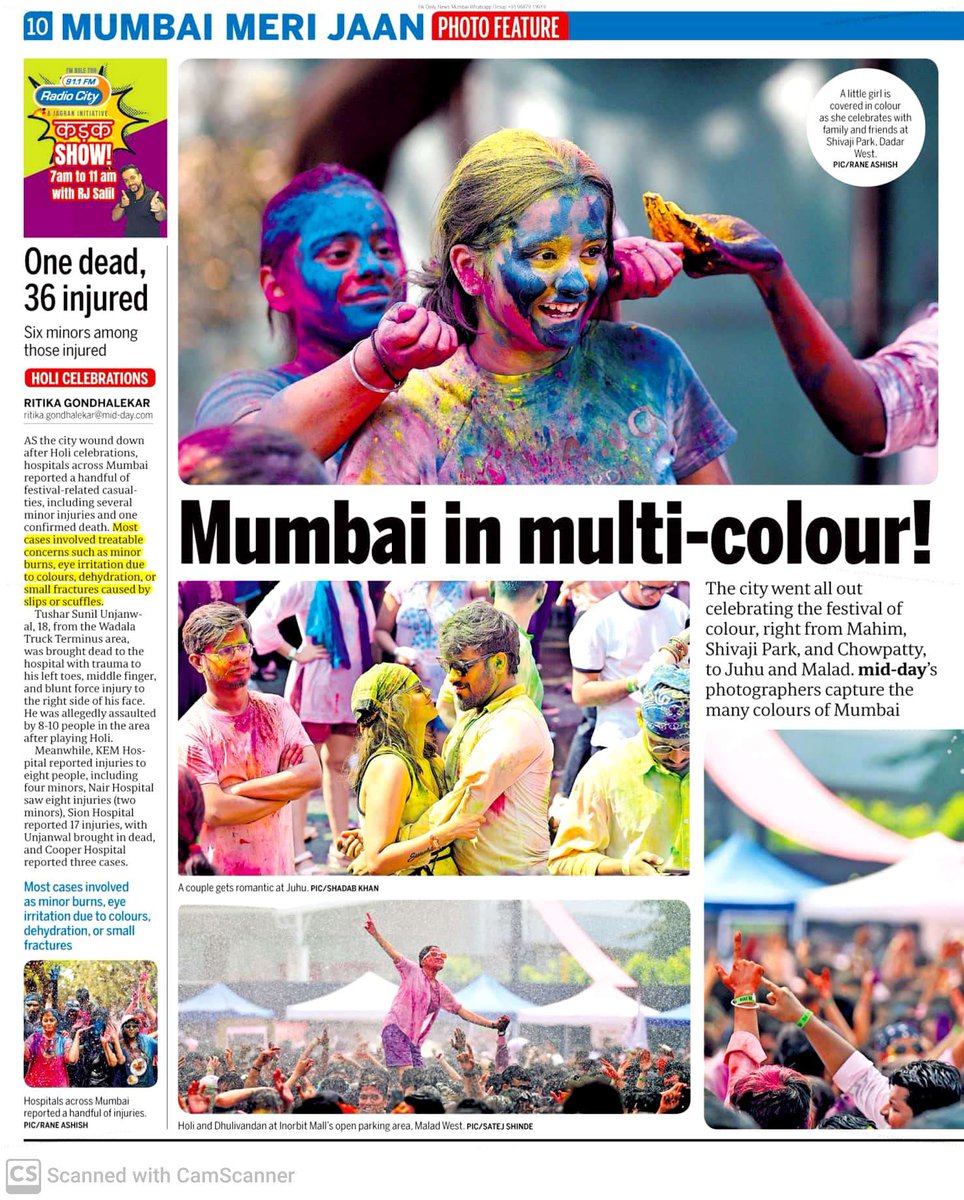 satejss's tweet image. #photofeature on #Holi #celebration in #Mumbai #MiddayNews