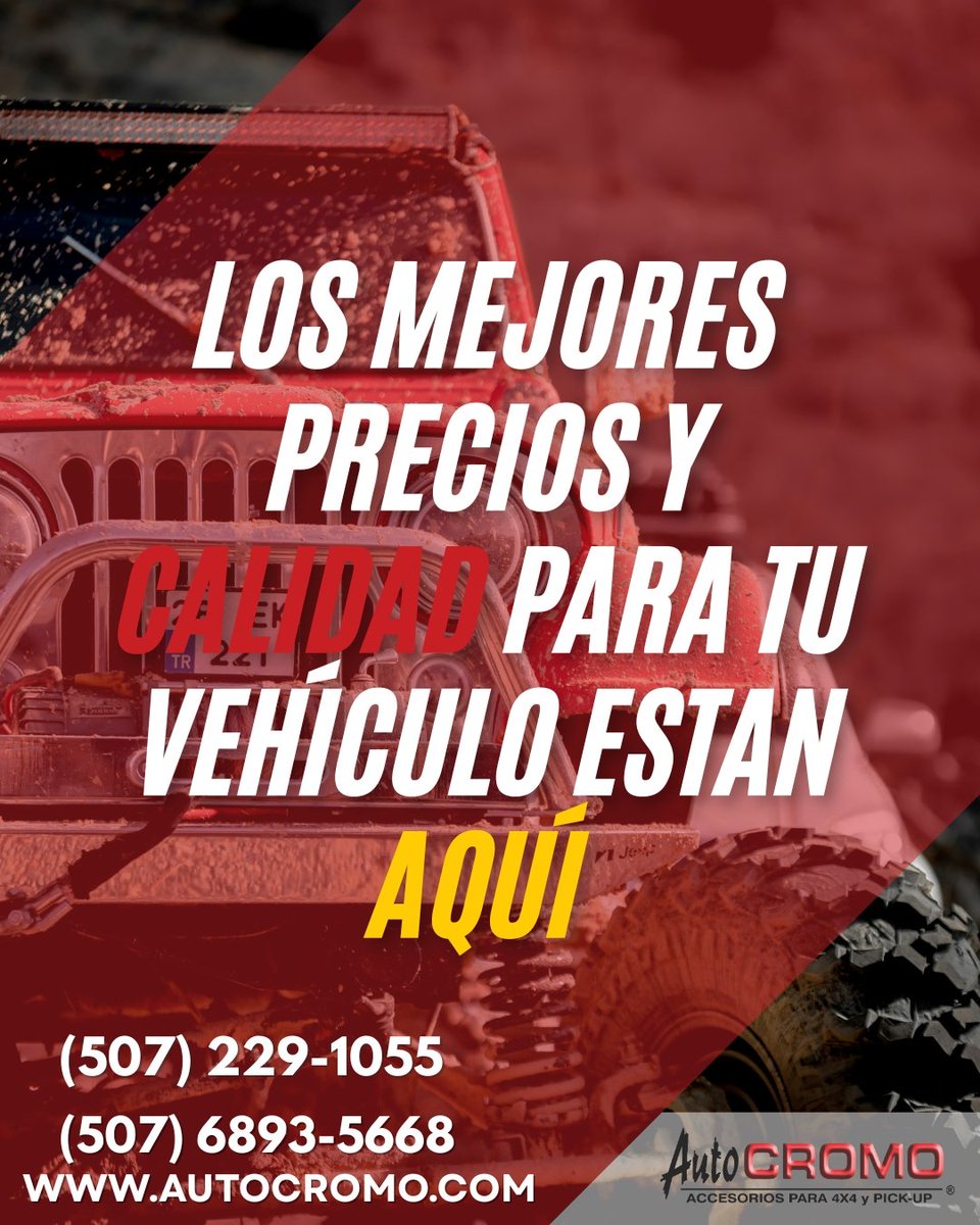 🔥 Lleva tu vehículo al siguiente nivel con la potencia y calidad de Warn Industries 💪🚙

Disponibles winches para:
✔ 3,500 y 4,500 lb (mulitas y trabajo ligero)
✔ 10,000 y 12,000 lb (verdadero nivel OFF ROAD)
🔗 Cable de acero y sintético

Prepárate para cualquier terreno.
📲