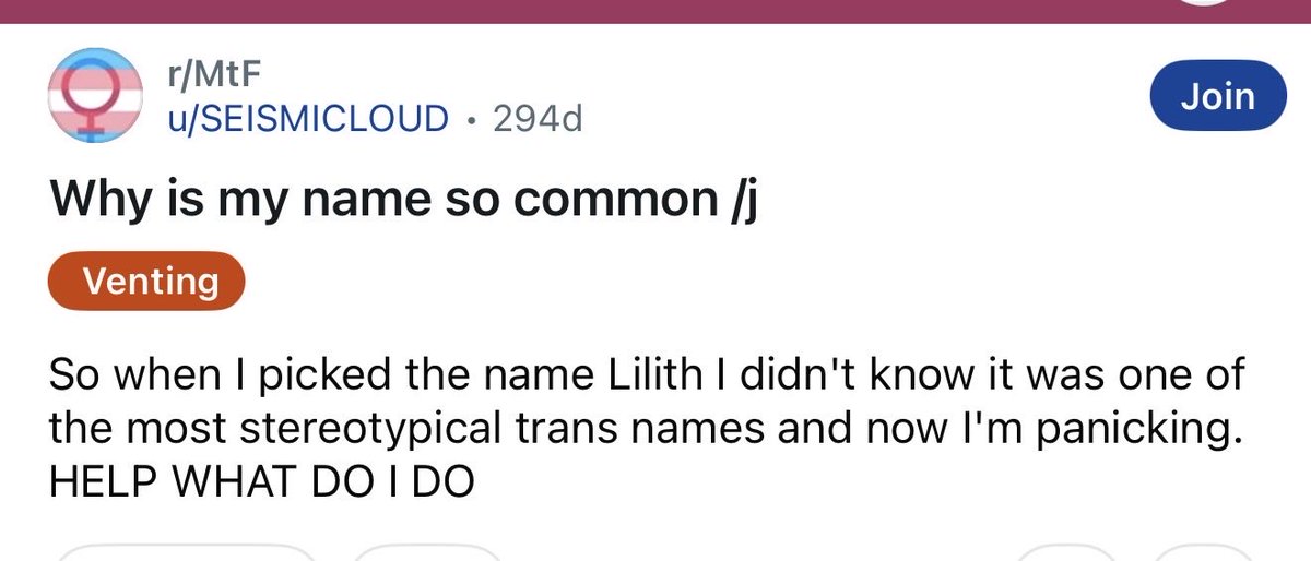 If you know your demonology, you’ll know that Lilith often possesses those via sexual sin, which explains entirely why it’s one of the most common names chosen amongst trannnnies