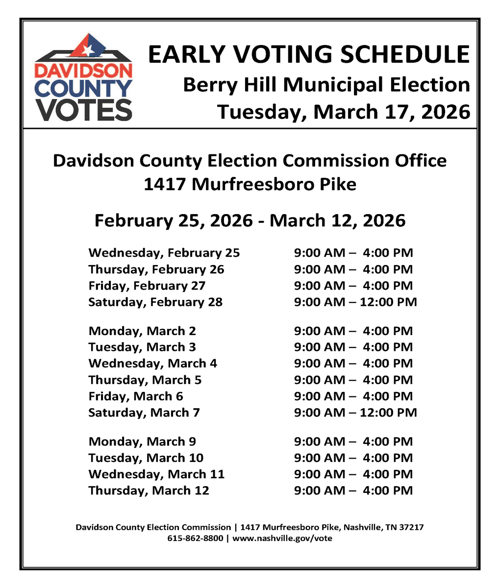 Davidson County Elections tweet media