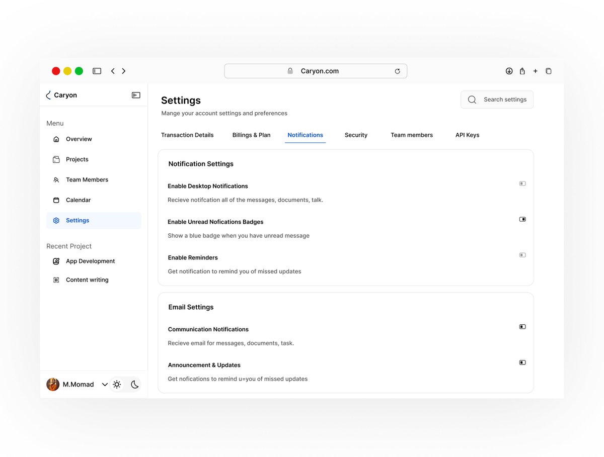 Ayanfedesigns's tweet photo. I designed a clean billing & settings dashboard for a SaaS project management platform.
Subscription management, payment flows, invoice history, team settings, all in one interface.
#UIUXDesign #SaaSDashboard #B2BSaaS #WebAppDesign #DashboardUI #ProductDesign #UXDesigner https://t.co/ubQh4gHkXY