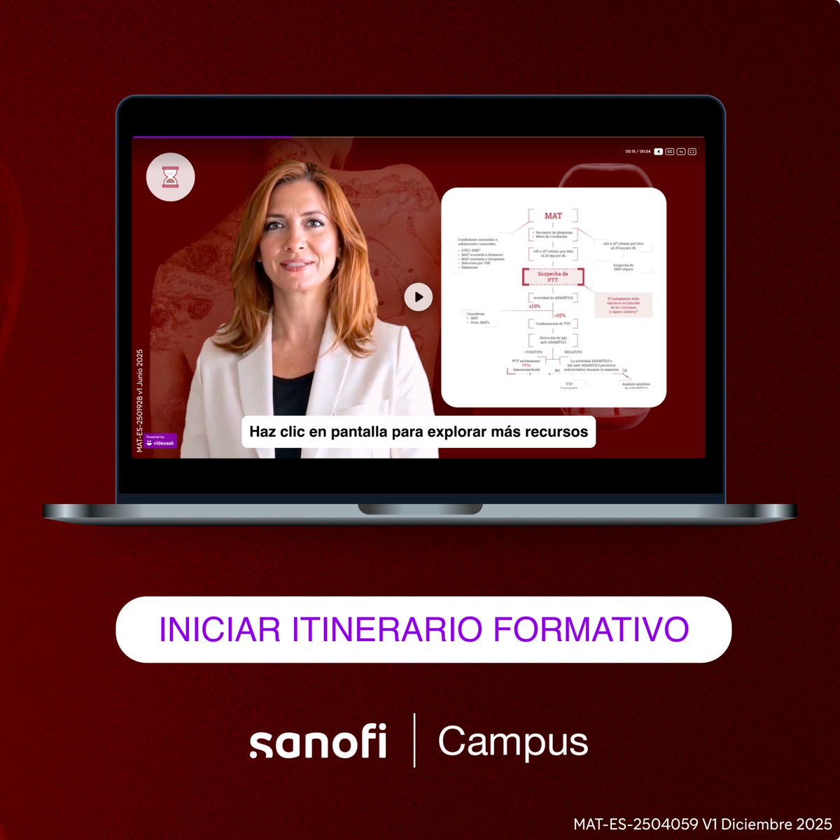campussanofi's tweet photo. GlorIA te ofrece una experiencia formativa única para profundizar en la #PTTa, comprender su impacto clínico y mejorar el manejo de esta #EnfermedadRara.

Inicia tu itinerario formativo y descubre todos sus recursos👉https://t.co/3CjheX7DIh
