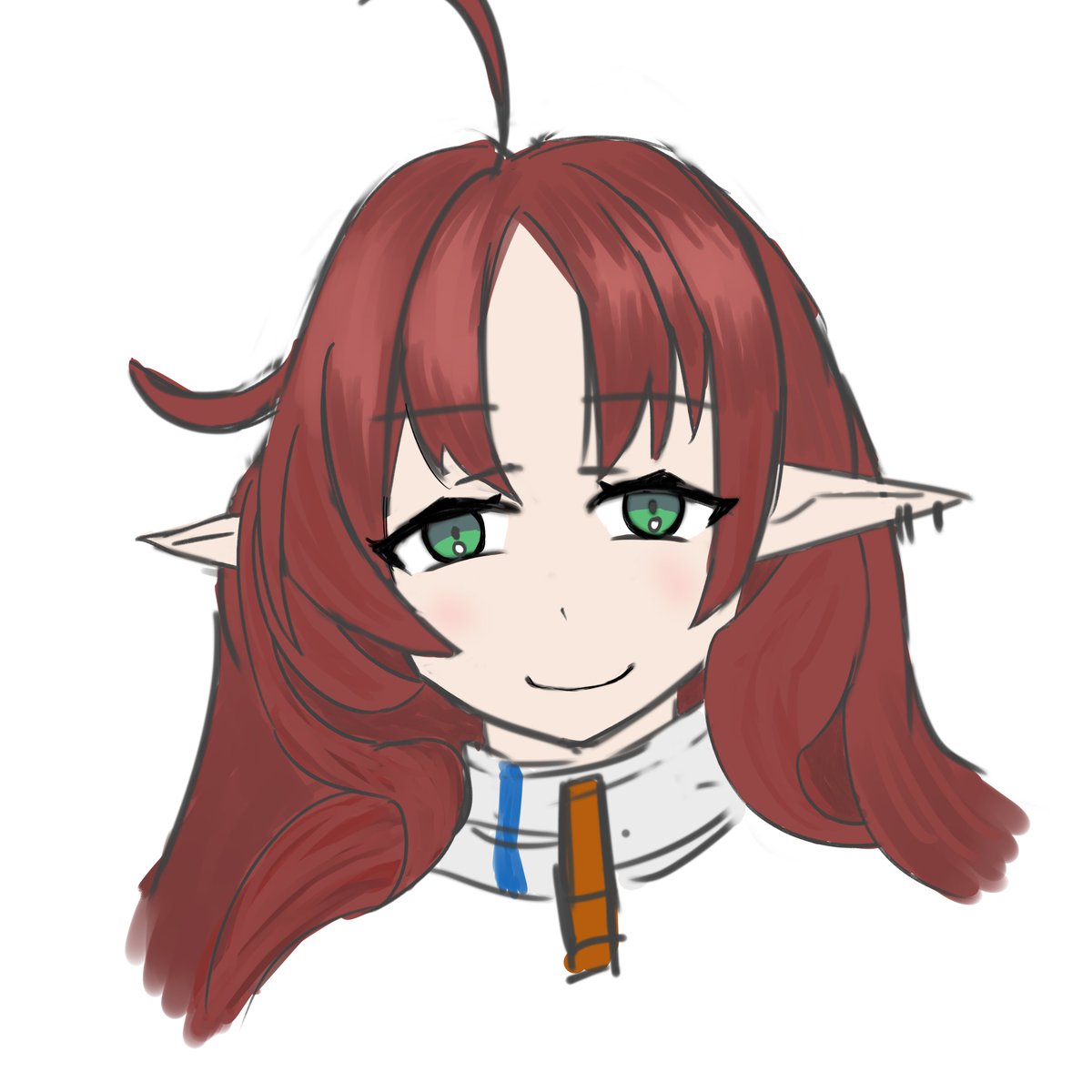 Yuui116's tweet photo. #アークナイツ版深夜の真剣お絵かき60分一本勝負 
テンニンカ +10m https://t.co/dYtQAX47OW