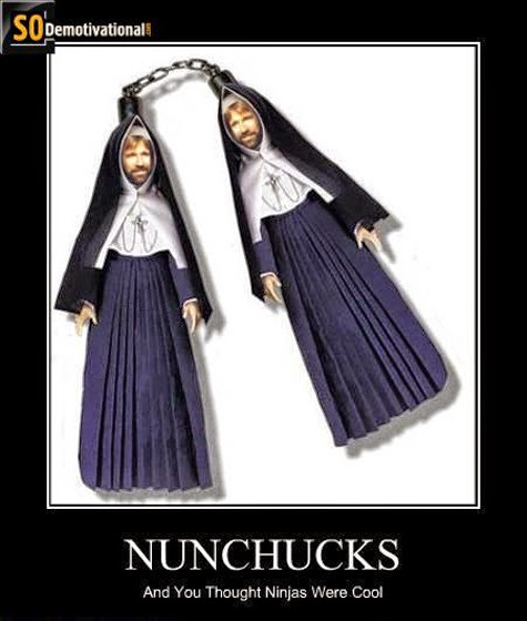 How can it be taken seriously. #NunchucksMatter