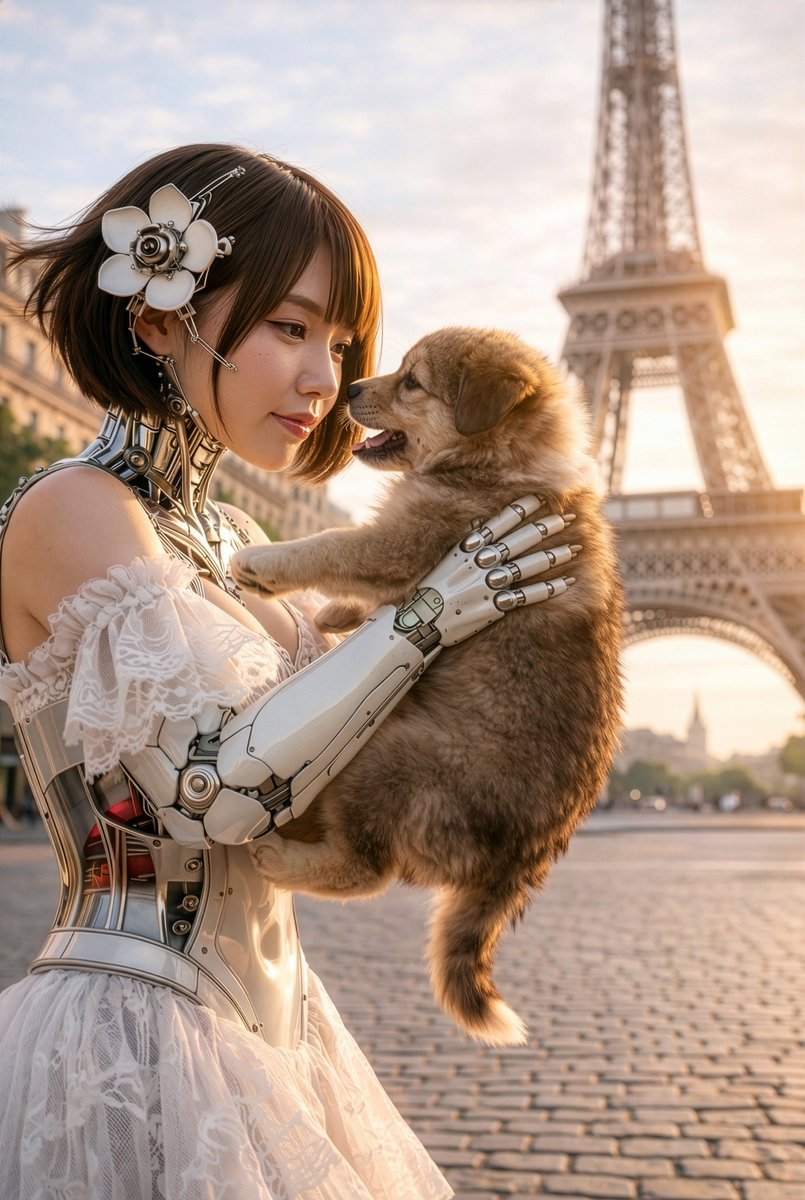 RT @ai_girl_mai: 撮影の合間
ふとした瞬間に
少しだけ
心がほどける
そんな時間が
今日を少し特別にする
#AIexMachina
#可愛いが見たい