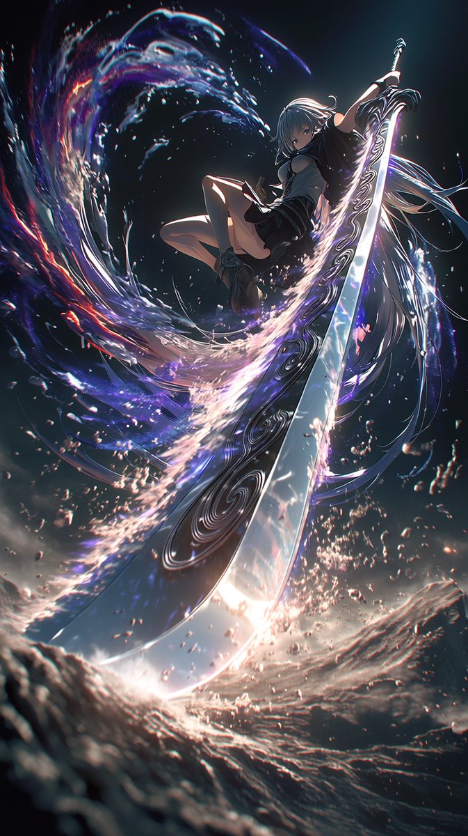MytiMuffyn's tweet photo. Heaven shakes. Steel awakens.
One strike. Worlds are broken.
天が震え、鋼が目覚める。
一撃で、世界が砕ける。
#AIart #AnimeArt #EpicFantasy #WarriorGirl
#ColossalSword #DynamicPose #CinematicArt https://t.co/Hs09lLYg60