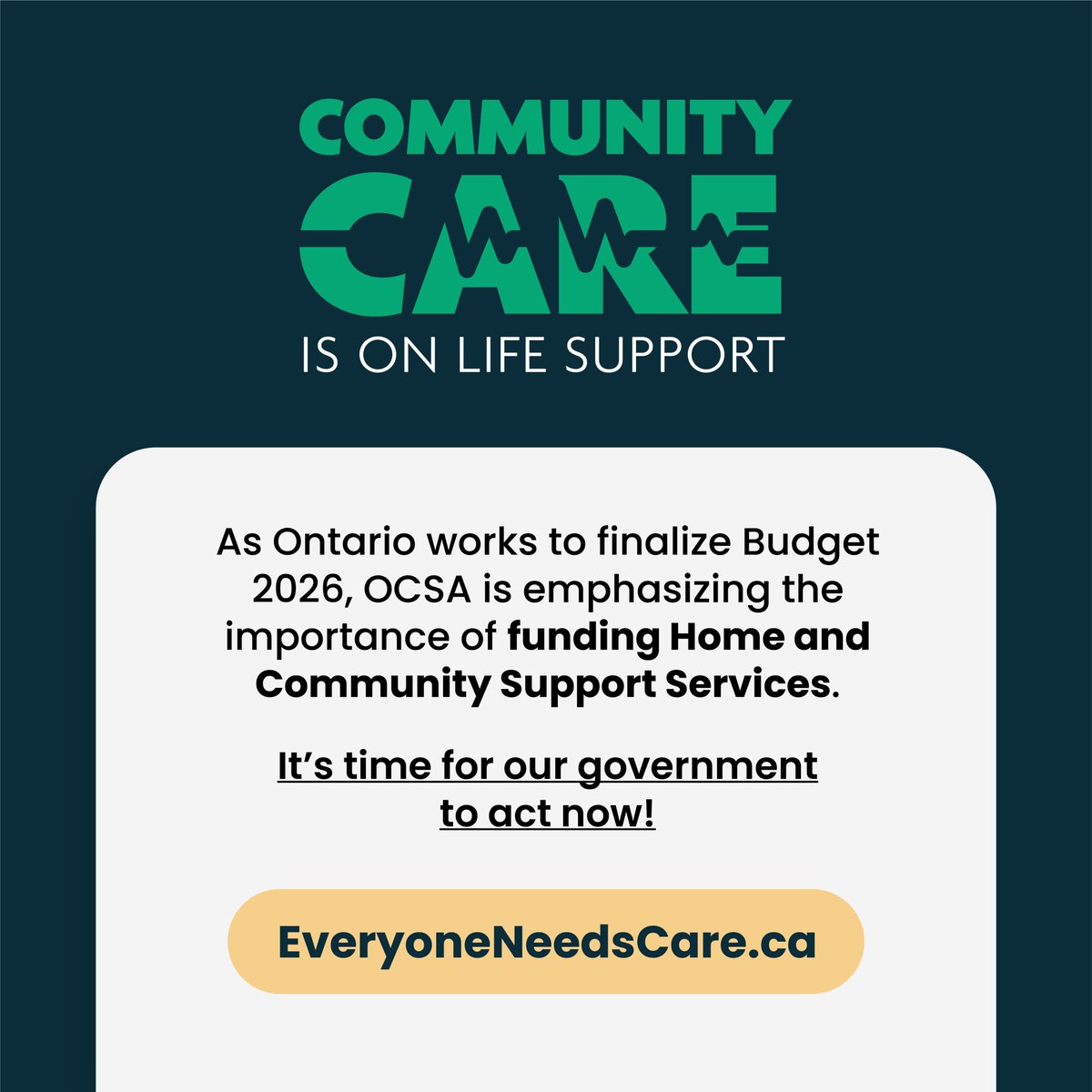 Ontario Community Support Association (OCSA) tweet media